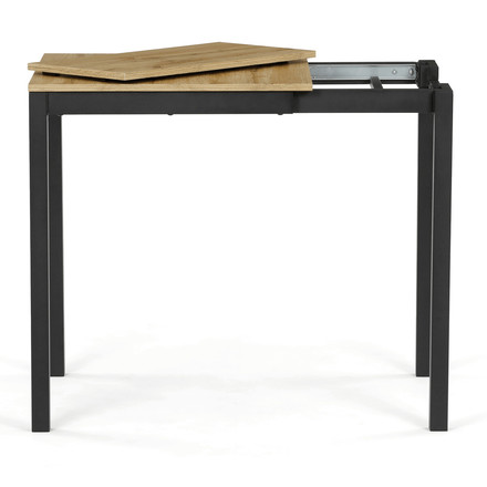 Moderní jídelní stůl s rozkladem Autronic rozkládací 60-90x60 cm, melamin, dub, GDT-206 OAK (5)