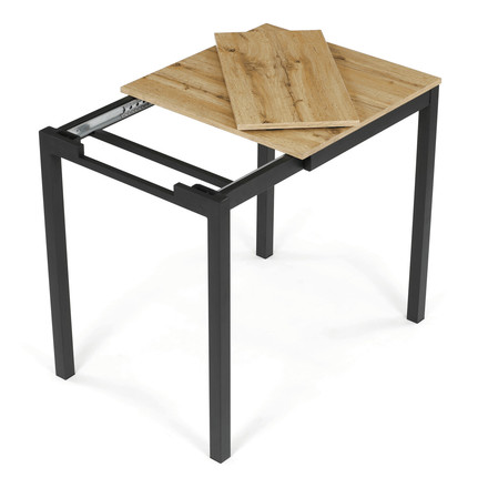 Moderní jídelní stůl s rozkladem Autronic rozkládací 60-90x60 cm, melamin, dub, GDT-206 OAK (8)