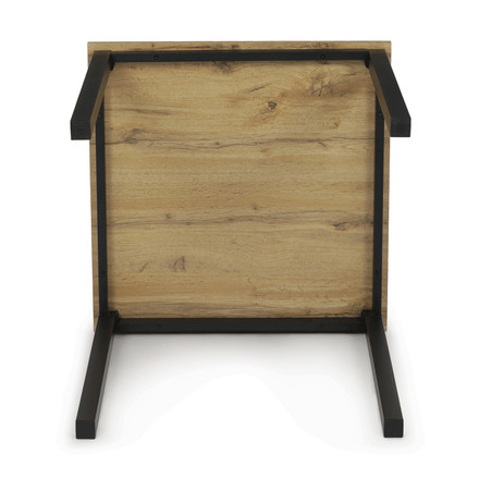 Moderní jídelní stůl Autronic 70x70cm, melamin, dub, GDT-201 OAK (7)