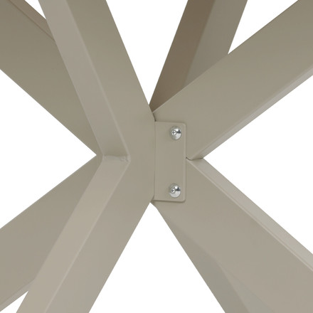 Moderní jídelní stůl s rozkladem Autronic ozkládací 120-160x120 cm, melamin, travertin, DT-I1120 TRV (17)