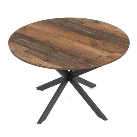 Moderní jídelní stůl s rozkladem Autronic rozkládací 120-160x120 cm, melamin, old wood, DT-I1120 OLW2 (12)