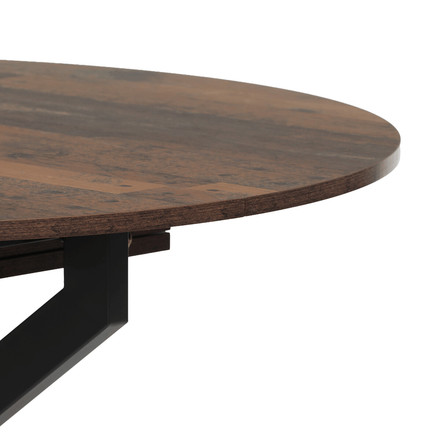 Moderní jídelní stůl s rozkladem Autronic rozkládací 120-160x120 cm, melamin, old wood, DT-I1120 OLW2 (14)