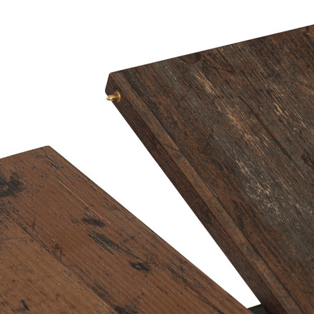 Moderní jídelní stůl s rozkladem Autronic rozkládací 120-160x120 cm, melamin, old wood, DT-I1120 OLW2 (15)