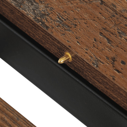 Moderní jídelní stůl s rozkladem Autronic rozkládací 120-160x120 cm, melamin, old wood, DT-I1120 OLW2 (16)