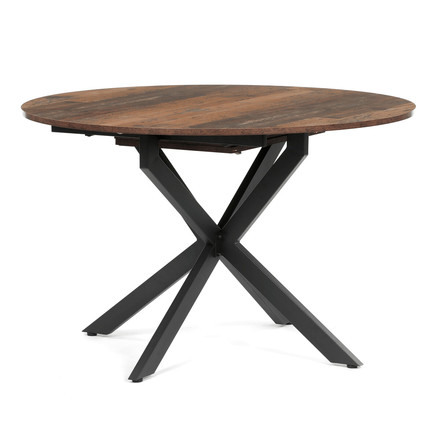 Moderní jídelní stůl s rozkladem Autronic rozkládací 120-160x120 cm, melamin, old wood, DT-I1120 OLW2 (4)
