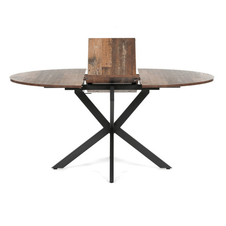 Moderní jídelní stůl s rozkladem Autronic rozkládací 120-160x120 cm, melamin, old wood, DT-I1120 OLW2 (5)