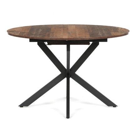 Moderní jídelní stůl s rozkladem Autronic rozkládací 120-160x120 cm, melamin, old wood, DT-I1120 OLW2 (8)