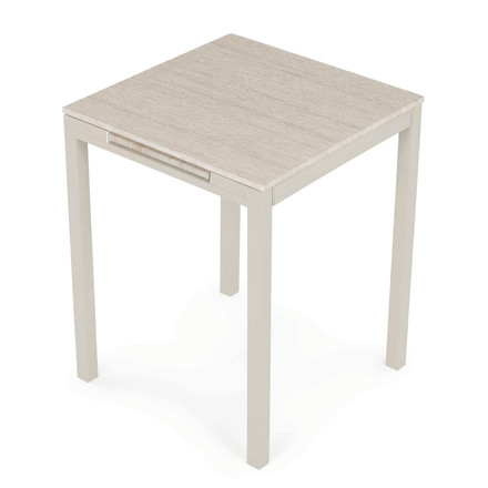 Moderní jídelní stůl s rozkladem Autronic rozkládací 60-90x60 cm, melamin, travertin, GDT-206 TRV (10)