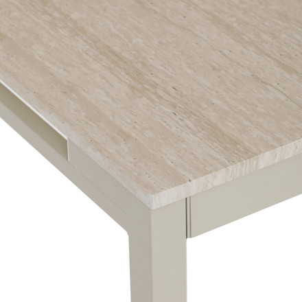 Moderní jídelní stůl s rozkladem Autronic rozkládací 60-90x60 cm, melamin, travertin, GDT-206 TRV (12)