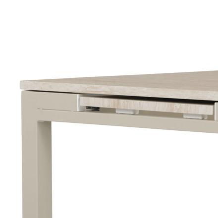 Moderní jídelní stůl s rozkladem Autronic rozkládací 60-90x60 cm, melamin, travertin, GDT-206 TRV (13)