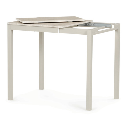 Moderní jídelní stůl s rozkladem Autronic rozkládací 60-90x60 cm, melamin, travertin, GDT-206 TRV (2)