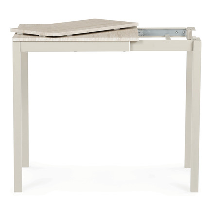 Moderní jídelní stůl s rozkladem Autronic rozkládací 60-90x60 cm, melamin, travertin, GDT-206 TRV (5)