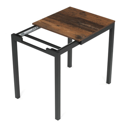 Moderní jídelní stůl s rozkladem Autronic rozkládací 60-90x60 cm, melamin, old wood, GDT-206 OLW2 (9)