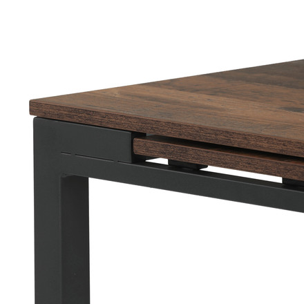 Moderní jídelní stůl s rozkladem Autronic rozkládací 60-90x60 cm, melamin, old wood, GDT-206 OLW2 (13)