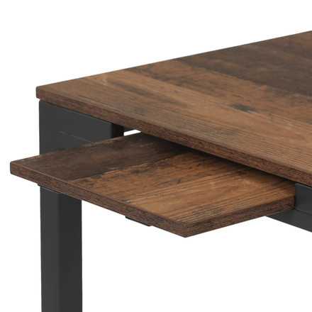 Moderní jídelní stůl s rozkladem Autronic rozkládací 60-90x60 cm, melamin, old wood, GDT-206 OLW2 (14)