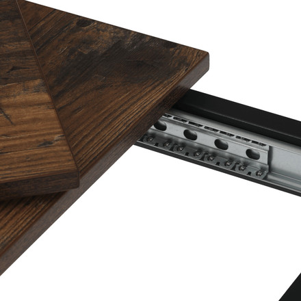 Moderní jídelní stůl s rozkladem Autronic rozkládací 60-90x60 cm, melamin, old wood, GDT-206 OLW2 (15)