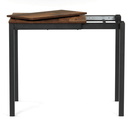 Moderní jídelní stůl s rozkladem Autronic rozkládací 60-90x60 cm, melamin, old wood, GDT-206 OLW2 (5)