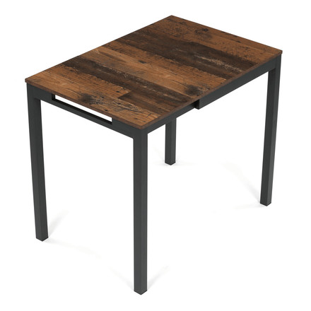 Moderní jídelní stůl s rozkladem Autronic rozkládací 60-90x60 cm, melamin, old wood, GDT-206 OLW2 (7)