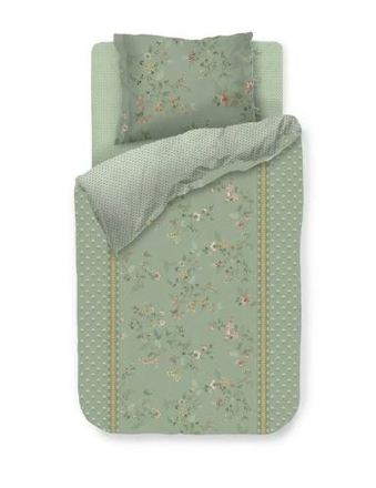 Luxusní ložní povlečení Pip Studio KILI Flower GREEN 140x200+70x90