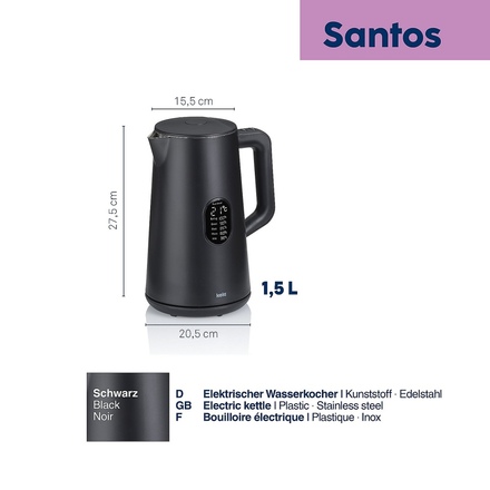 Rychlovarná konvice Kela KL-10138 Santos 1,5l černá (2)