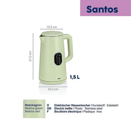 Rychlovarná konvice Kela KL-10136 Santos 1,5l zelená (2)