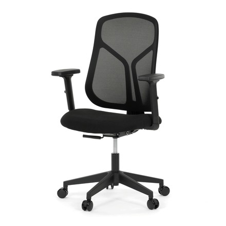 Kancelářská židle Autronic synchronní mechanismus, černá síťovina, KA-S2173 BK
