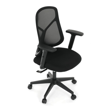 Kancelářská židle Autronic synchronní mechanismus, černá síťovina, KA-S2173 BK (10)