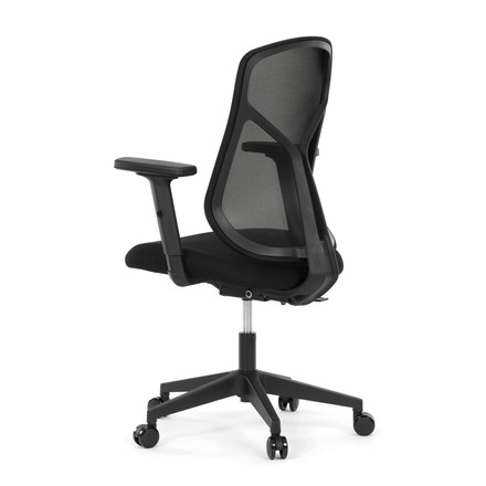 Kancelářská židle Autronic synchronní mechanismus, černá síťovina, KA-S2173 BK (4)