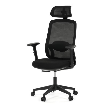 Kancelářská židle Autronic synchronní mechanismus, černá síťovina, KA-S2176 BK