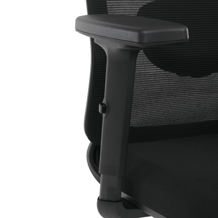 Kancelářská židle Autronic synchronní mechanismus, černá síťovina, KA-S2176 BK (12)
