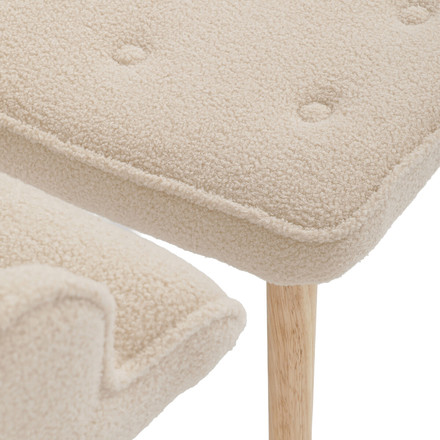 Relaxační křeslo Autronic krémová, látka bouclé, AK-319 CRM2 (14)