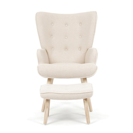 Relaxační křeslo Autronic krémová, látka bouclé, AK-319 CRM2 (2)