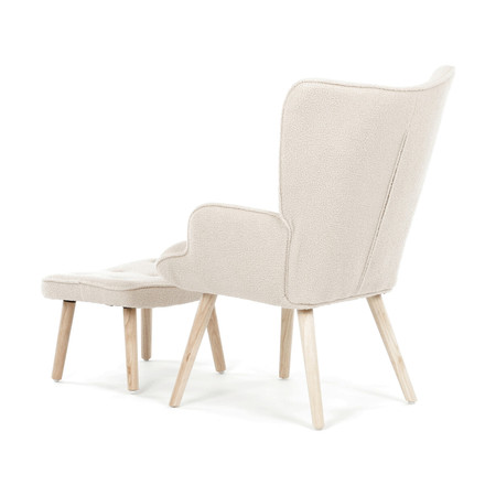 Relaxační křeslo Autronic krémová, látka bouclé, AK-319 CRM2 (4)