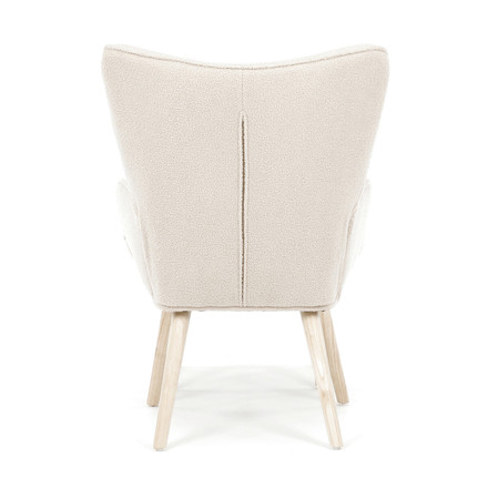 Relaxační křeslo Autronic krémová, látka bouclé, AK-319 CRM2 (5)