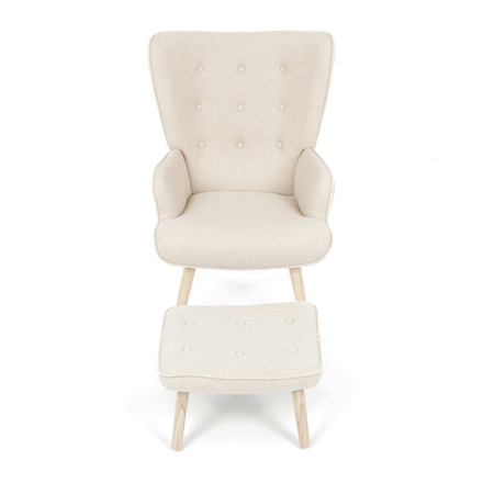 Relaxační křeslo Autronic krémová, látka bouclé, AK-319 CRM2 (6)