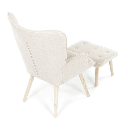 Relaxační křeslo Autronic krémová, látka bouclé, AK-319 CRM2 (7)