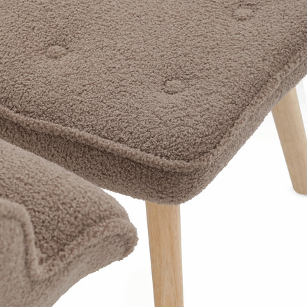 Relaxační křeslo Autronic hnědá, látka bouclé, AK-319 BR2 (14)