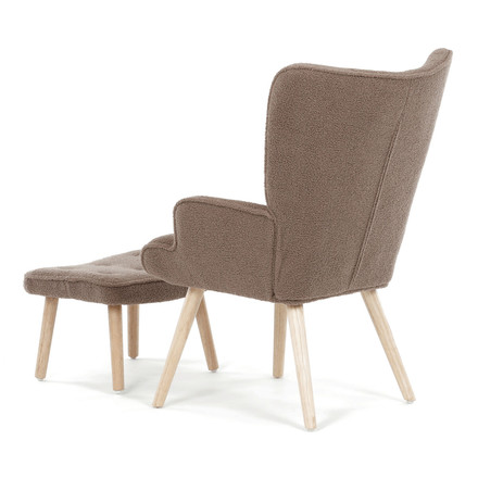 Relaxační křeslo Autronic hnědá, látka bouclé, AK-319 BR2 (4)