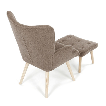 Relaxační křeslo Autronic hnědá, látka bouclé, AK-319 BR2 (7)
