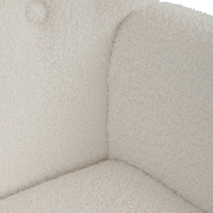 Relaxační křeslo Autronic bílá, látka bouclé, AK-319 WT2 (12)