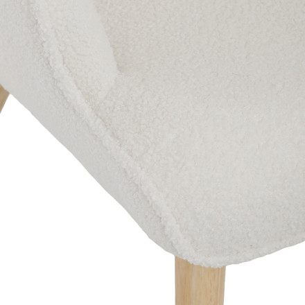 Relaxační křeslo Autronic bílá, látka bouclé, AK-319 WT2 (13)