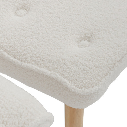 Relaxační křeslo Autronic bílá, látka bouclé, AK-319 WT2 (14)