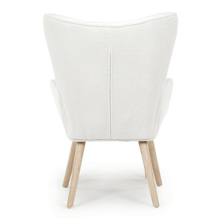 Relaxační křeslo Autronic bílá, látka bouclé, AK-319 WT2 (5)