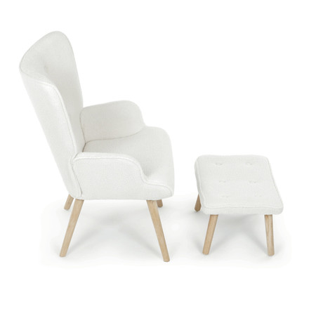 Relaxační křeslo Autronic bílá, látka bouclé, AK-319 WT2 (8)