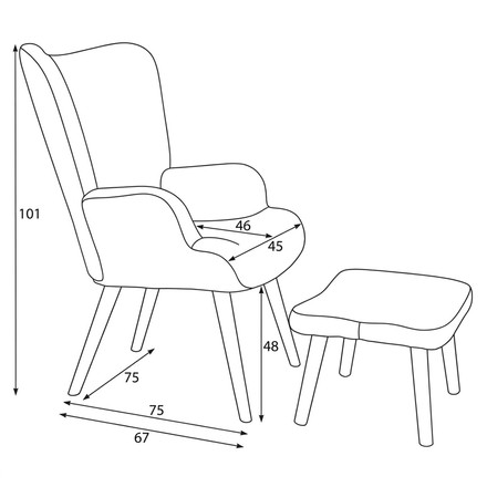 Relaxační křeslo Autronic zelená, látka bouclé, AK-319 GRN2 (16)
