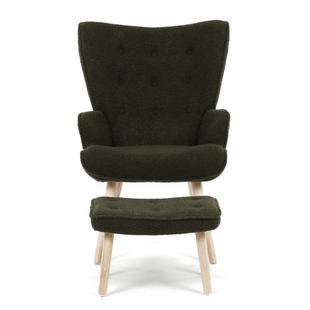 Relaxační křeslo Autronic zelená, látka bouclé, AK-319 GRN2 (2)