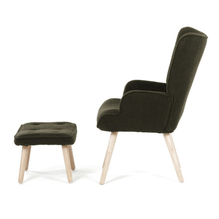 Relaxační křeslo Autronic zelená, látka bouclé, AK-319 GRN2 (3)