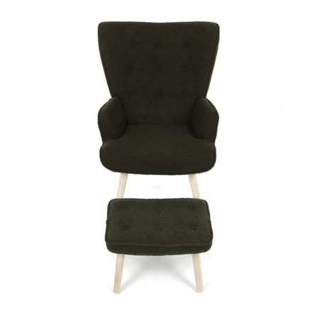 Relaxační křeslo Autronic zelená, látka bouclé, AK-319 GRN2 (6)