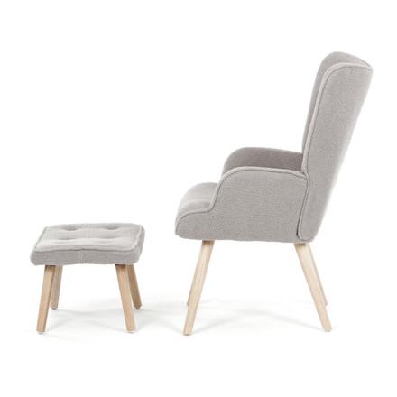 Relaxační křeslo Autronic šedá, látka bouclé, AK-319 GREY2 (3)