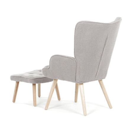 Relaxační křeslo Autronic šedá, látka bouclé, AK-319 GREY2 (4)